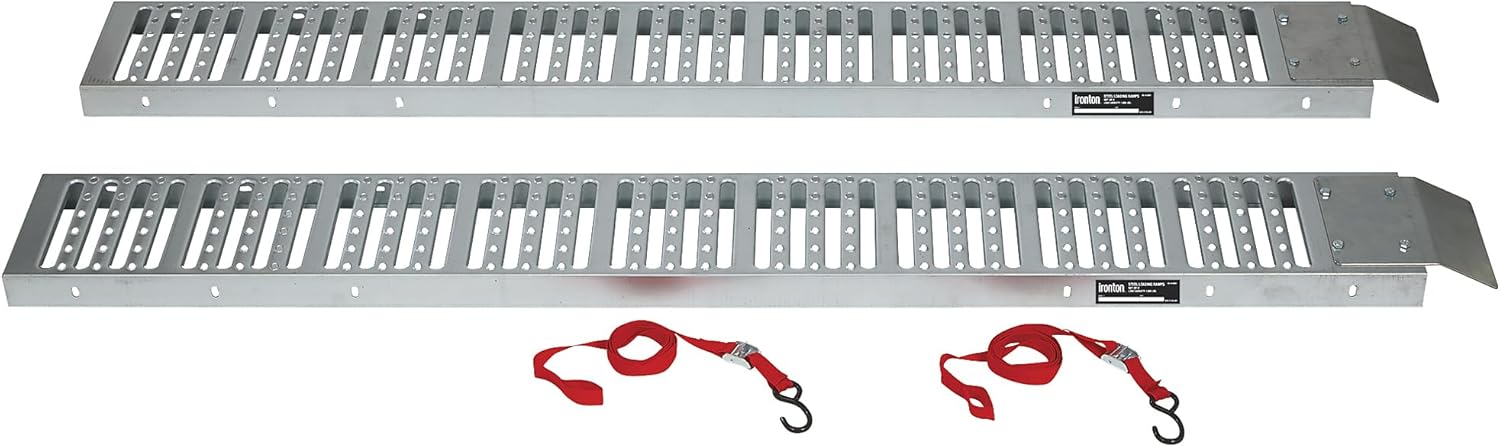 Ironton Steel Loading Ramp Set, 1000-Lb. Capacity, 9in.W x 72in.L