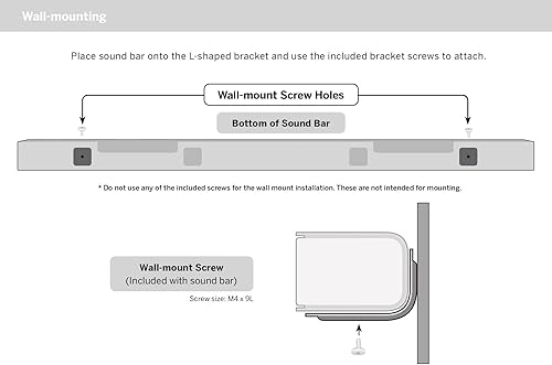 Miniatura 5 de Amtone Soporte de montaje en pared de repuesto OEM para barra de sonido Vizio M51a-H6 M51ax-J6 M215a-J6 V51-H6 V21-H8R V21-H8 V21x-J8