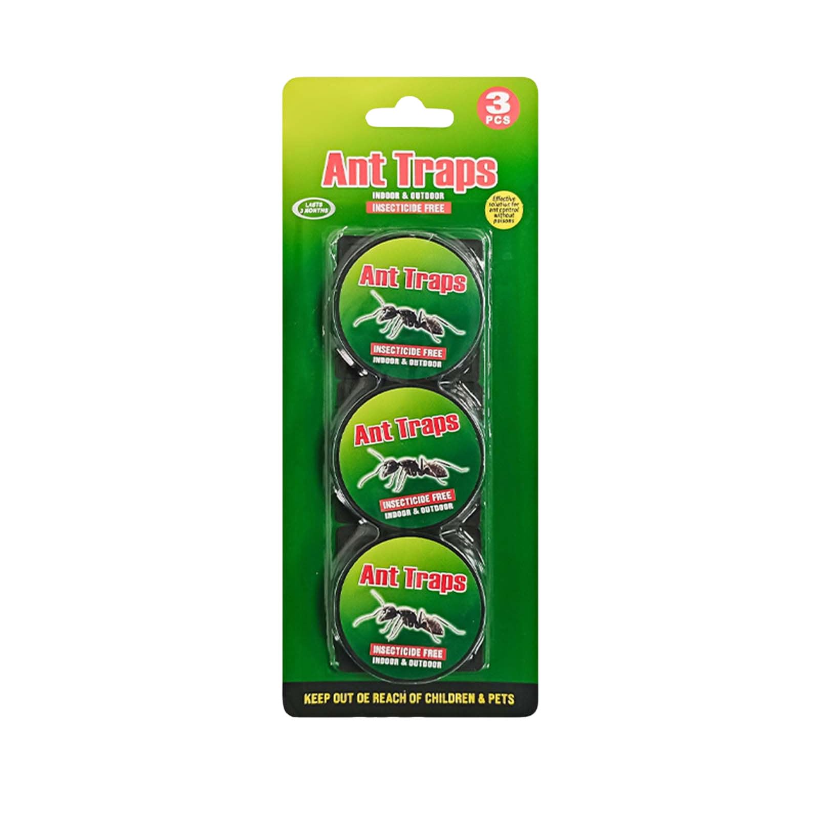 Ant Bait Station 3 Pack – Ant Bait Stations that Destroy Ant Colonies & Nests, Indoor & Outdoor Ant Control for Kitchen, Home & Garden, Clean No-Mess System (1pc)