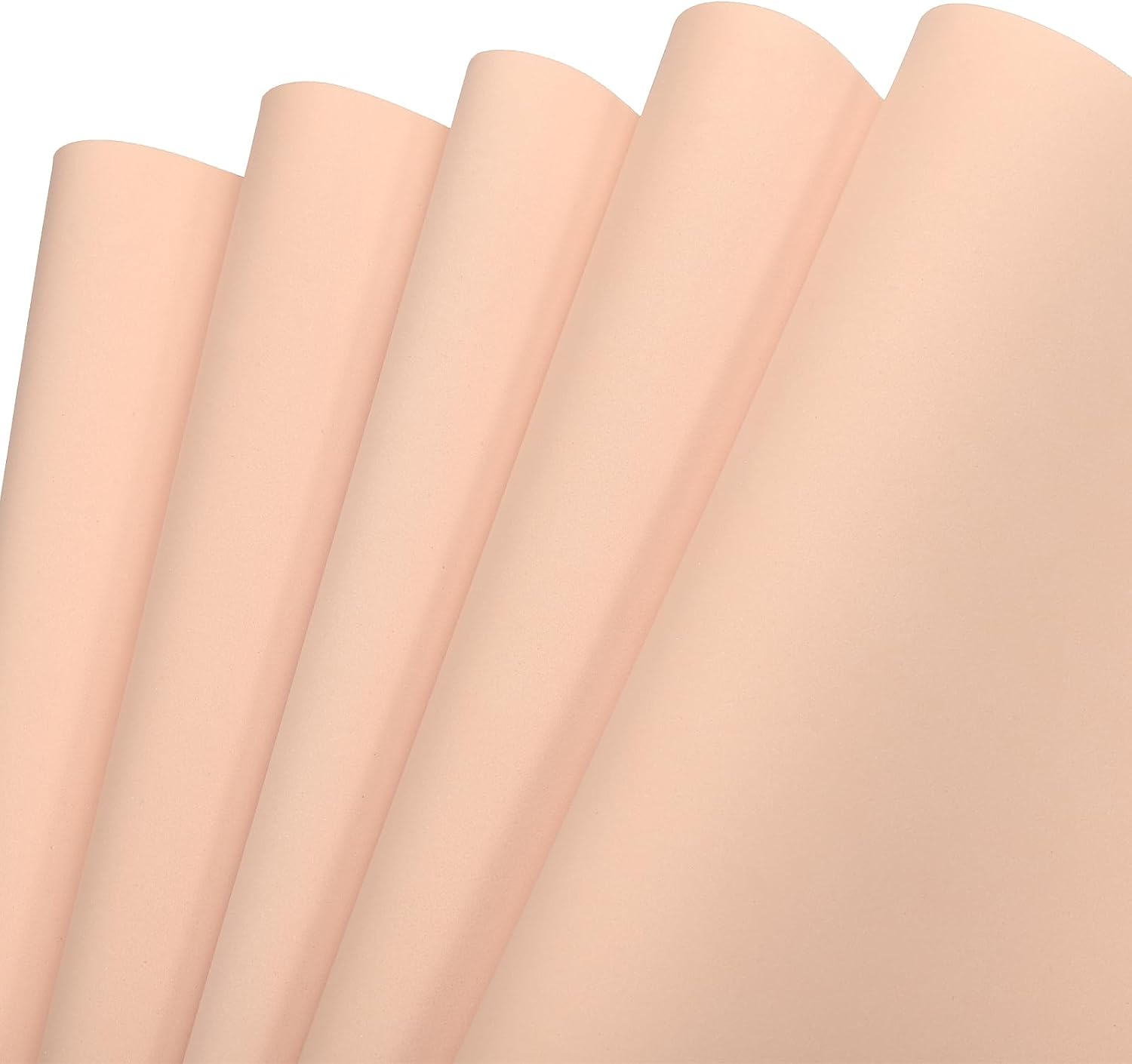 MECCANIXITY EVA Foam Sheets Nude 19.7 Inch x 35.4 Inch 1mm Thick Crafts Foam Sheets for Costumes, Arts and Crafts Projects Pack of 5