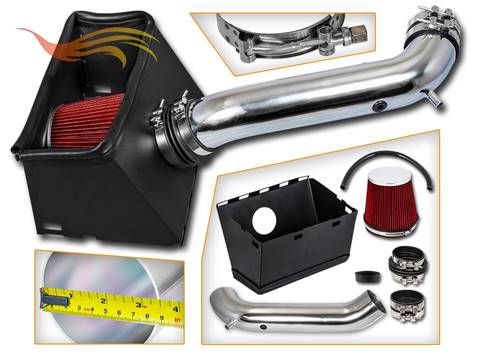 Ram 1500 Cold Air Intake Hemi 5.7 Black Cold Air Filter Intake Systems ...