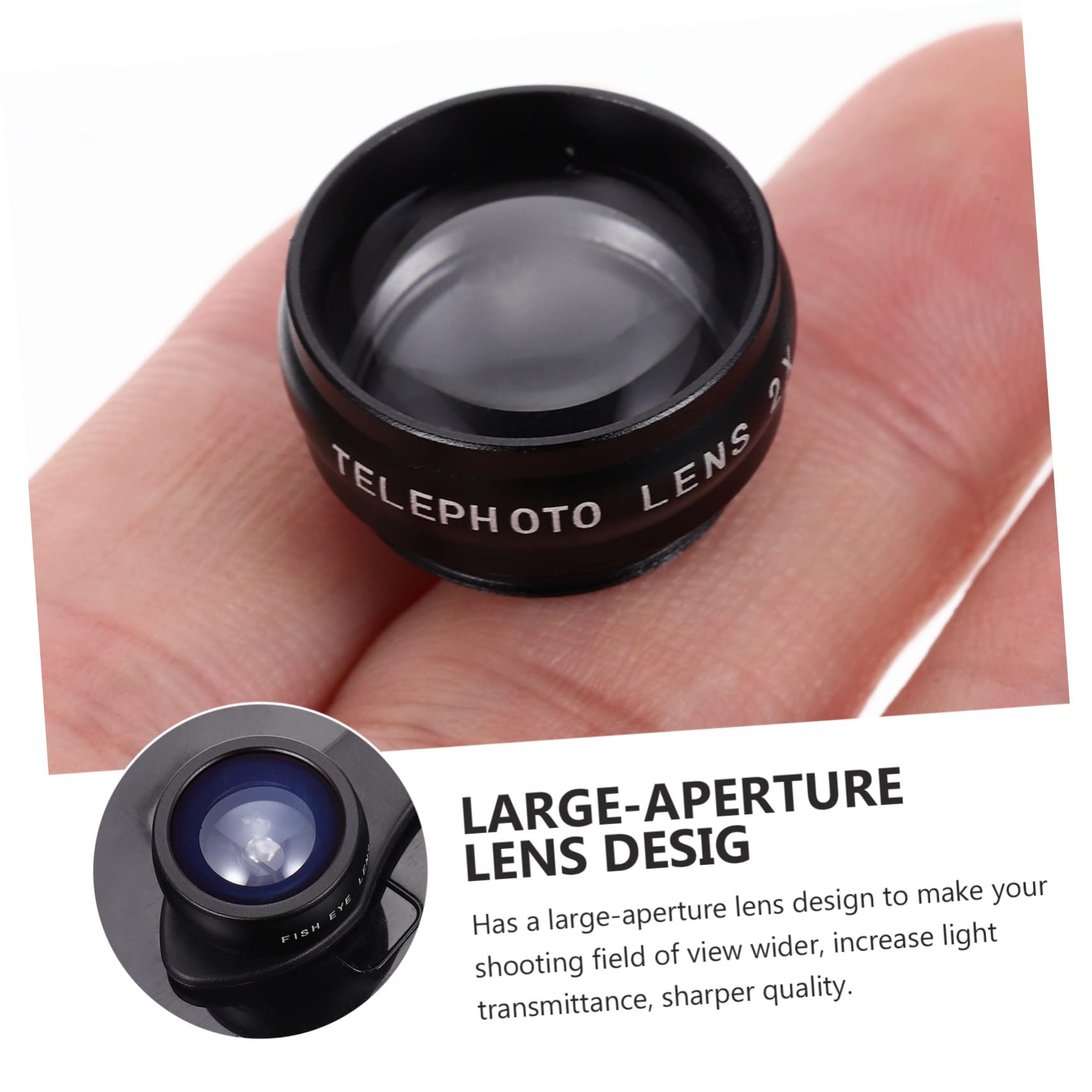 Obiettivo per Telefono Clip di Lenti Macro Wide Angle per Fotocamera Cellulare Realizzato in Lega di Alluminio e Vetro Antigrasso
