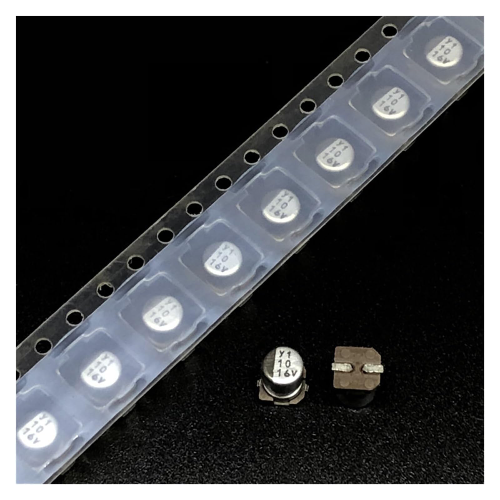Condensateur 16V 10 uF CMS aluminium micro condensateur puce électronique soudure SMD