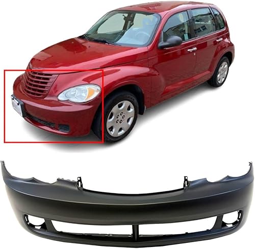 FitParts Compatible con cubierta de parachoques delantero Chrysler PT Cruiser Classic Couture Base LX Limited Touring GT Convertible Wagon 06-10.