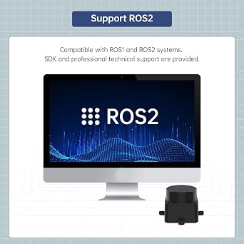 Hiwonder DTOF LD19 D500 Lidar Developer Kit 360 Omnidirectional Laser Scanner Support ROS1 ROS2 Raspberry Pi Jetson Nano(Upgrade Version)