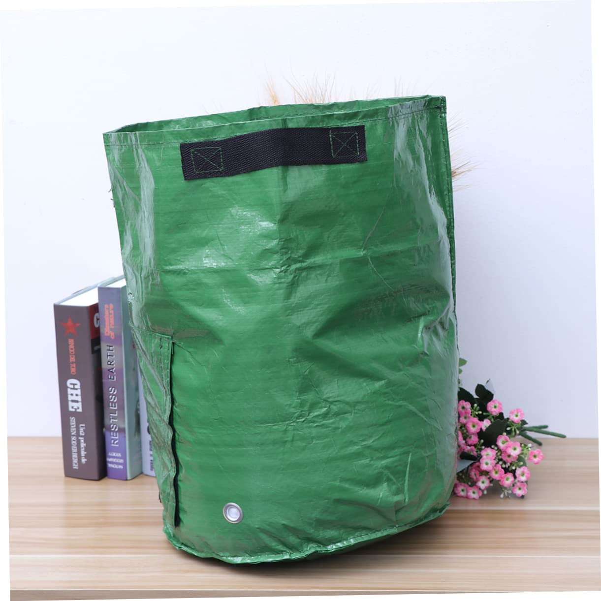 YARNOW 4piezas Bolsas Cultivo De Patatas y Hortalizas Resistentes y Aptas para Tomates Cebollas y Verduras con Solapa y Asas para Jardín o Terraza Unidades Color Verde