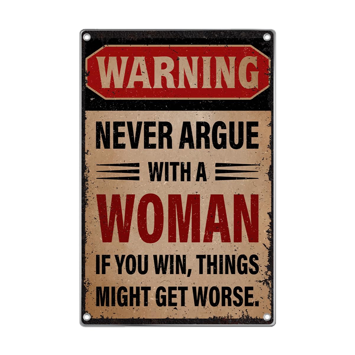 Simple Life Wisdom Wall Sign 8x12 Inch, Universal Retro Aluminum Decor Indoor Outdoor