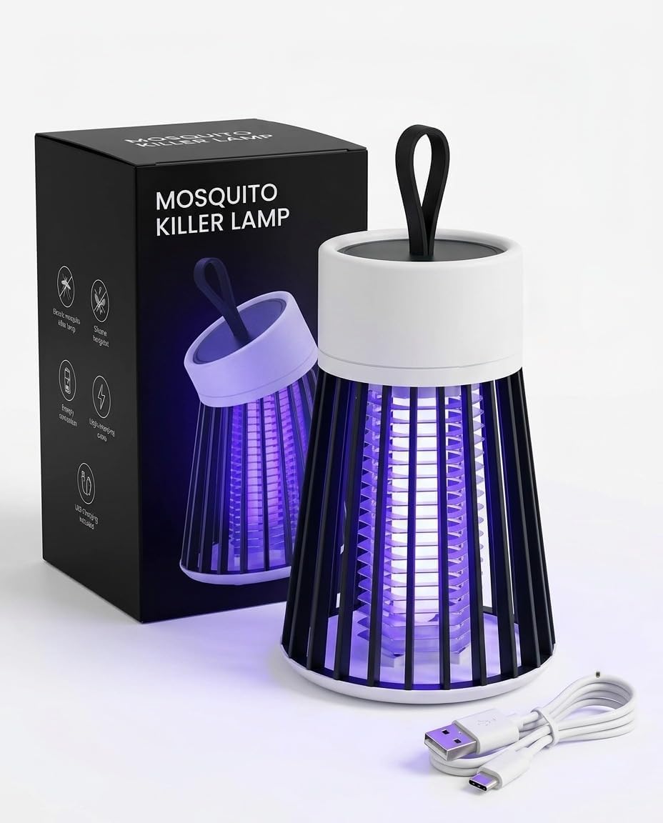 Electric Mosquito Killer Lamp with Indoor Bug Zapper Trap USB Powered Chemical Free Silent Mosquito Repellent for Home-image-46