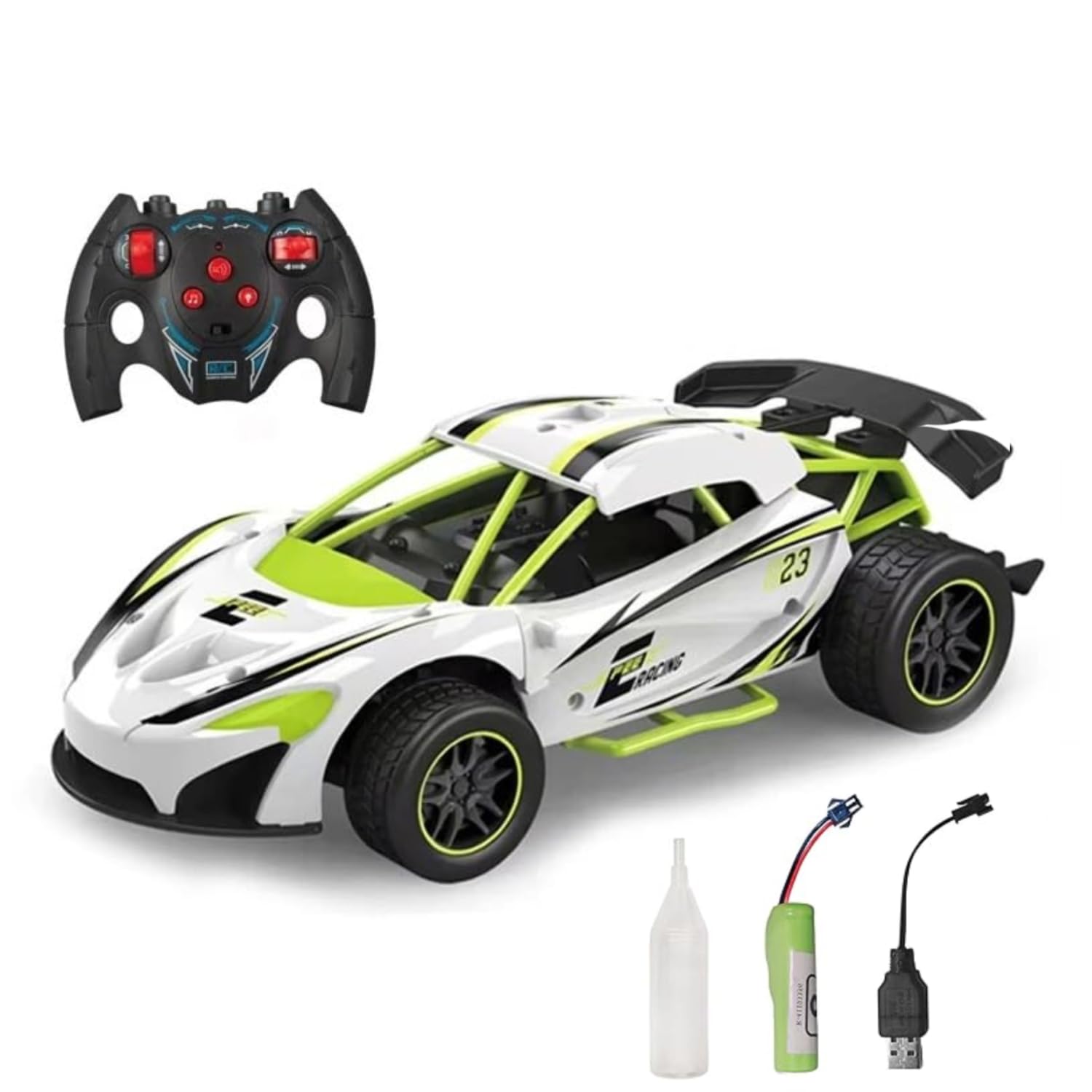 PARTEET Rechargeable High Speed Racing Remote Control Car with 2.4 GHZ, 1:16 Scale, Mist Spray, LED Light and Sound for Kids(Assorted) (B0D29C24N4) Amazon Price History, Amazon Price Tracker