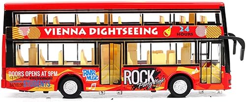 1 x 136 Doble piso Tour Autobús con aire acondicionado Autobús de juguete con sonido y luz