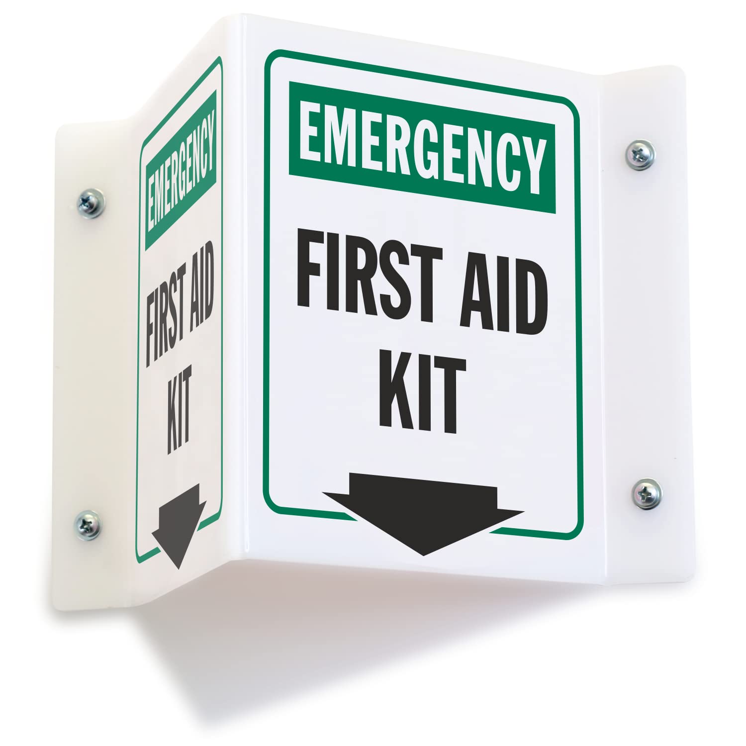 Projecting V-Sign : Emergency First Aid kit, PVC Water Proof Sticker Fixed on SunBoard