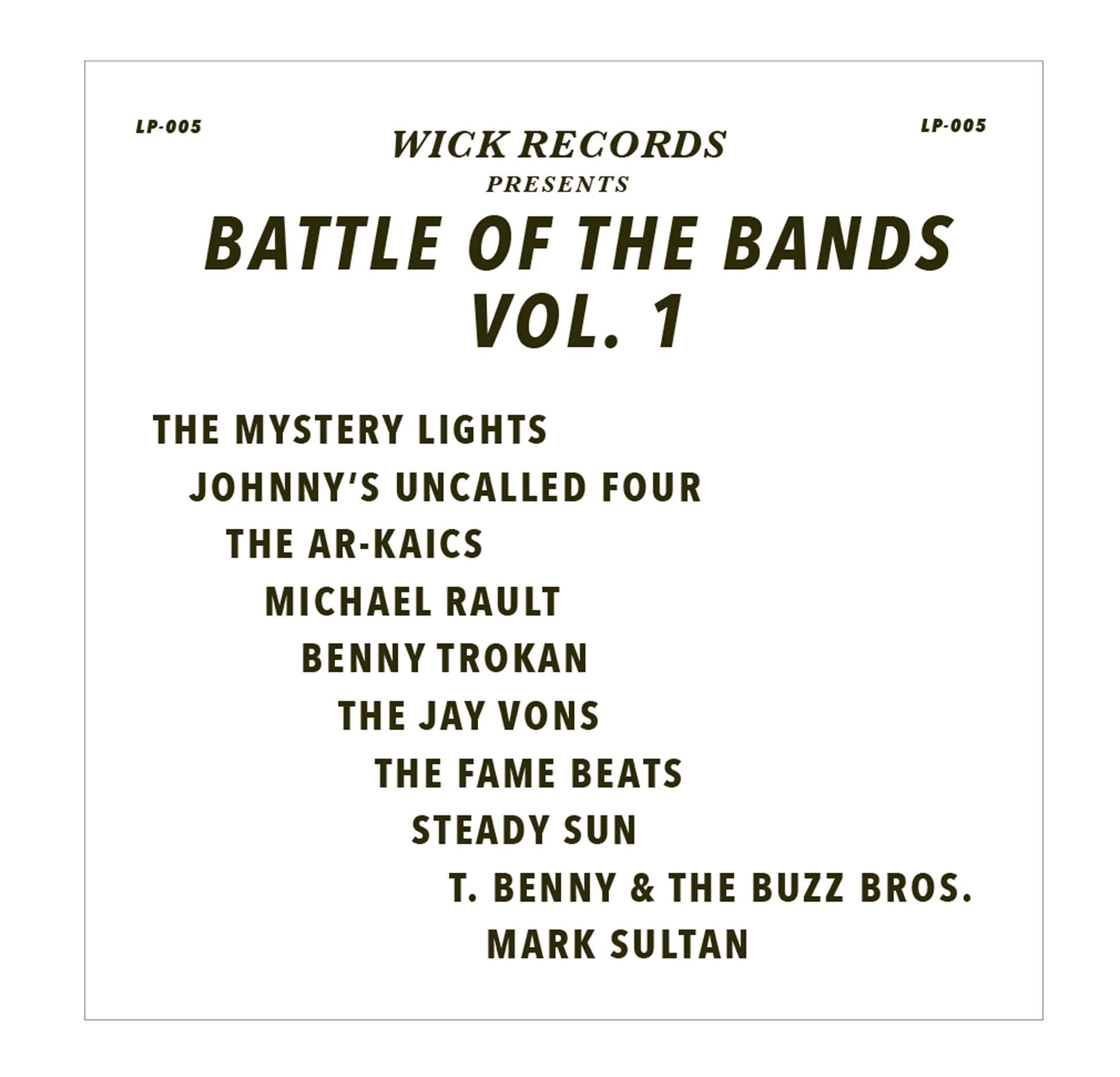 Wick Records: Battle Of The Bands Vol.1