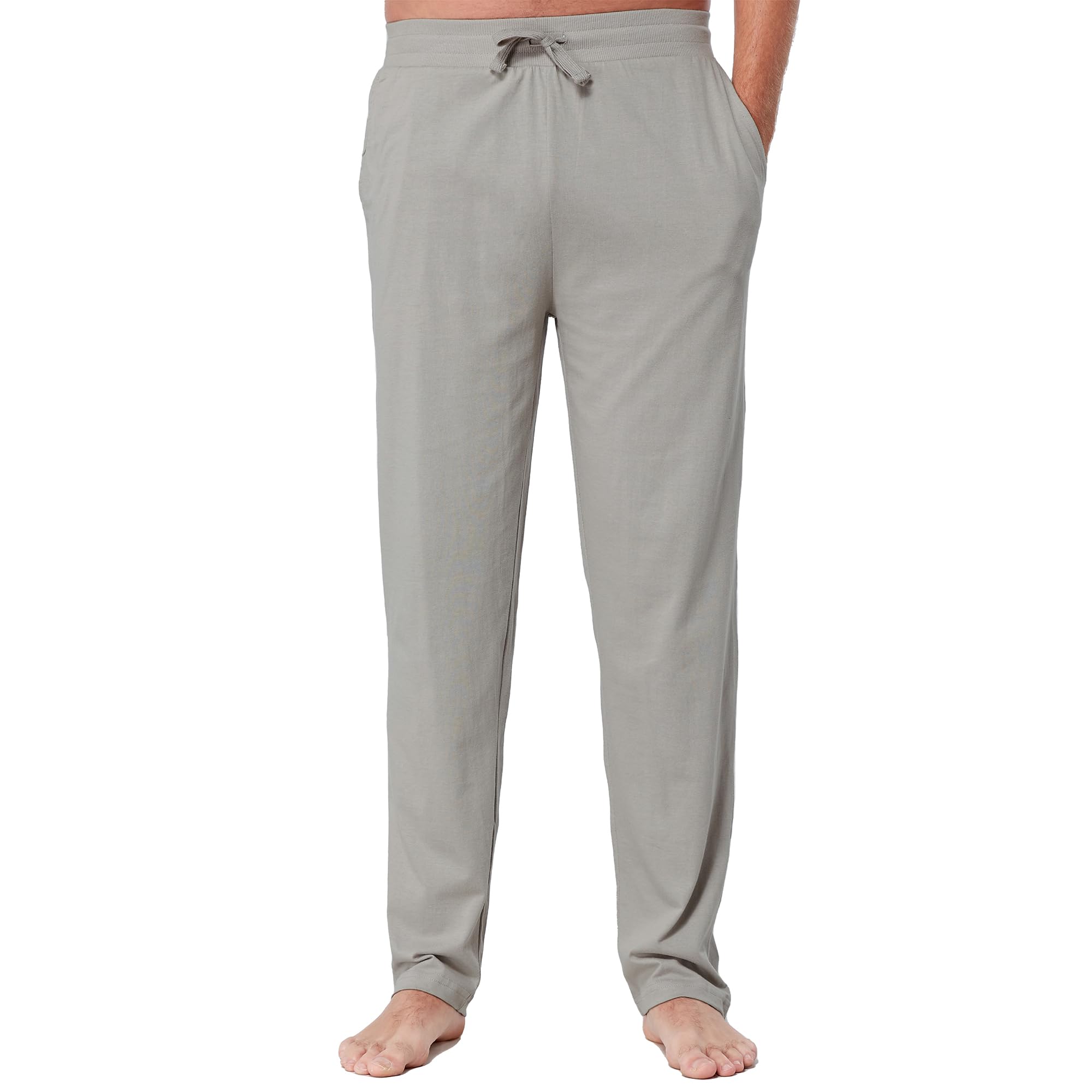 The Essentials Wardrobe Men's Stone Tew Lounge Pants - Open Leg - Xx Large