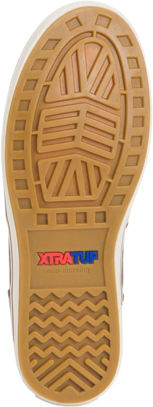 Xtratuf Women's Leather Ankle Deck Boot, Red, Size 7.5(M)