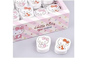 Sanrio Hello Kitty Erasers School Stationery 4-Pack