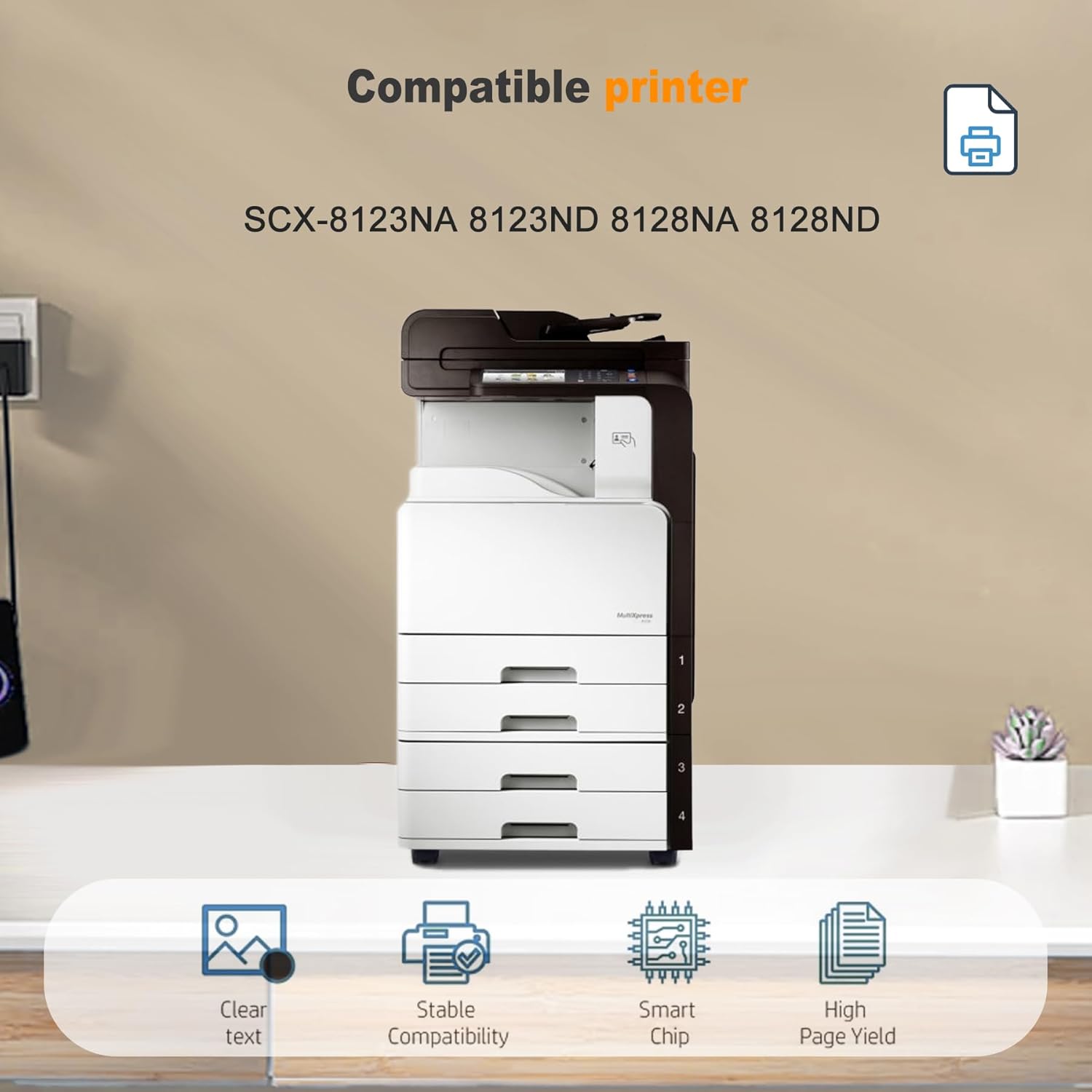 1 Pack MLT-W709 Black Waste Toner Container(with Chip) Yield 40,900 Pages Compatible for Samsung SCX-8123NA 8123ND 8128NA 8128ND Printer