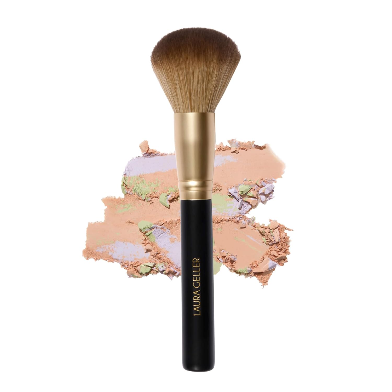 LAURA GELLER NEW YORK Setting Powder Brush – Makeup Brush for Setting – Set Face Makeup without Caking – Smooth Finish