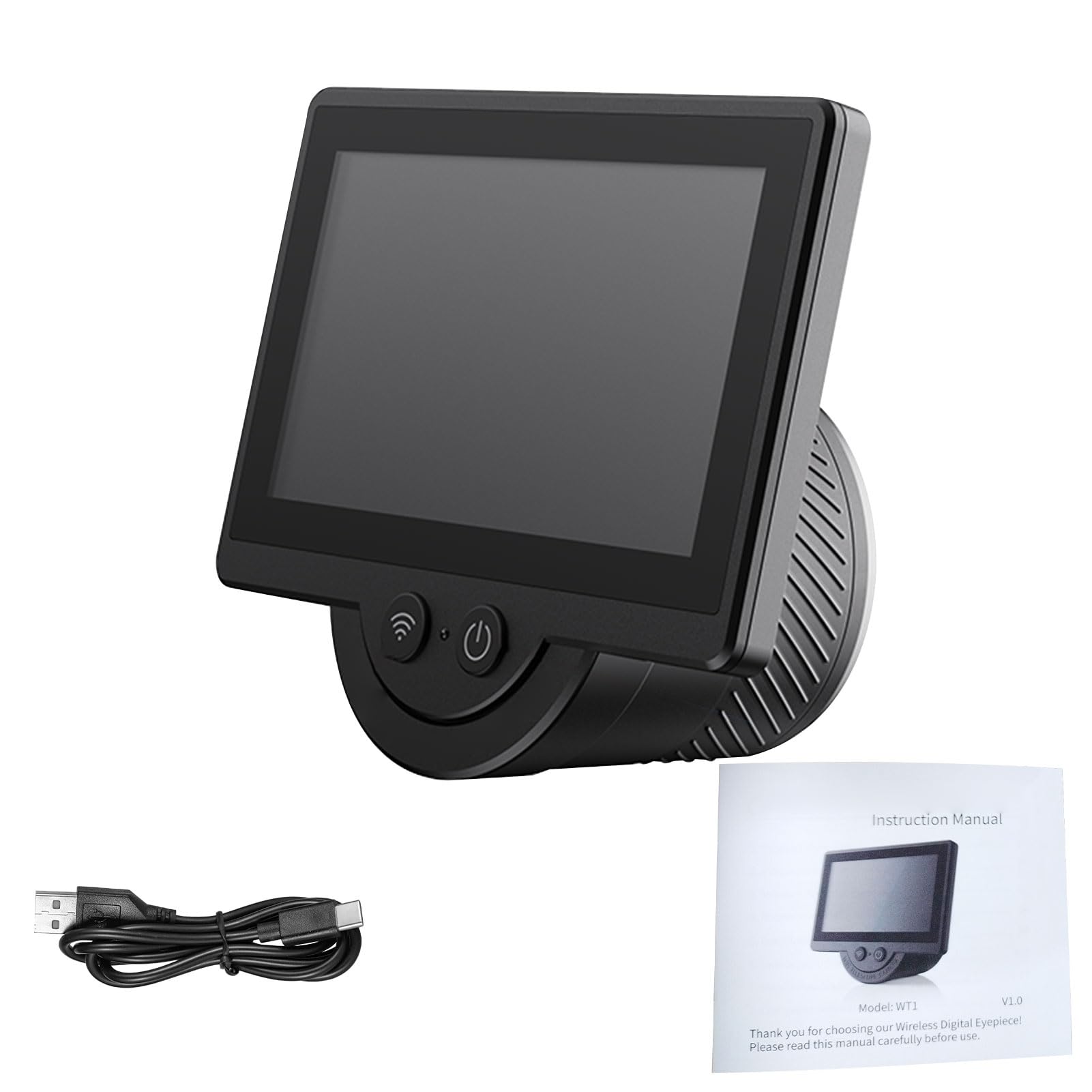 VBESTLIFE WiFi Electronic Ocular con Pantalla de 4.3 Pulgadas, Cámara de Telescopio de 1080p para Astronomía, Interfaces de Oculares de 1.25-2in, Control Inalámbrico de Teléfonos