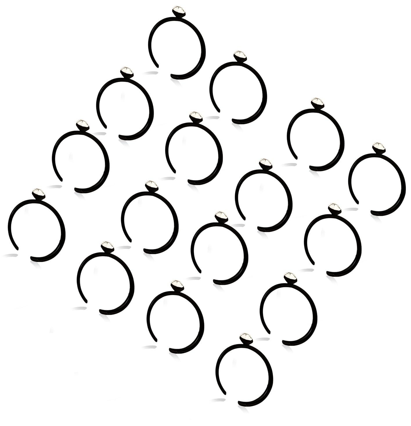 VAMA FASHIONS Body Pierced Jewelry Piercing Stone Nose Ring Sterling Metal Round Hoop Nose Studs for Women & Girls - 25 Pcs Nosepins (Black Nose Ring for Pierced Nose) (B0CSPJXYN6) Amazon Price History, Amazon Price Tracker