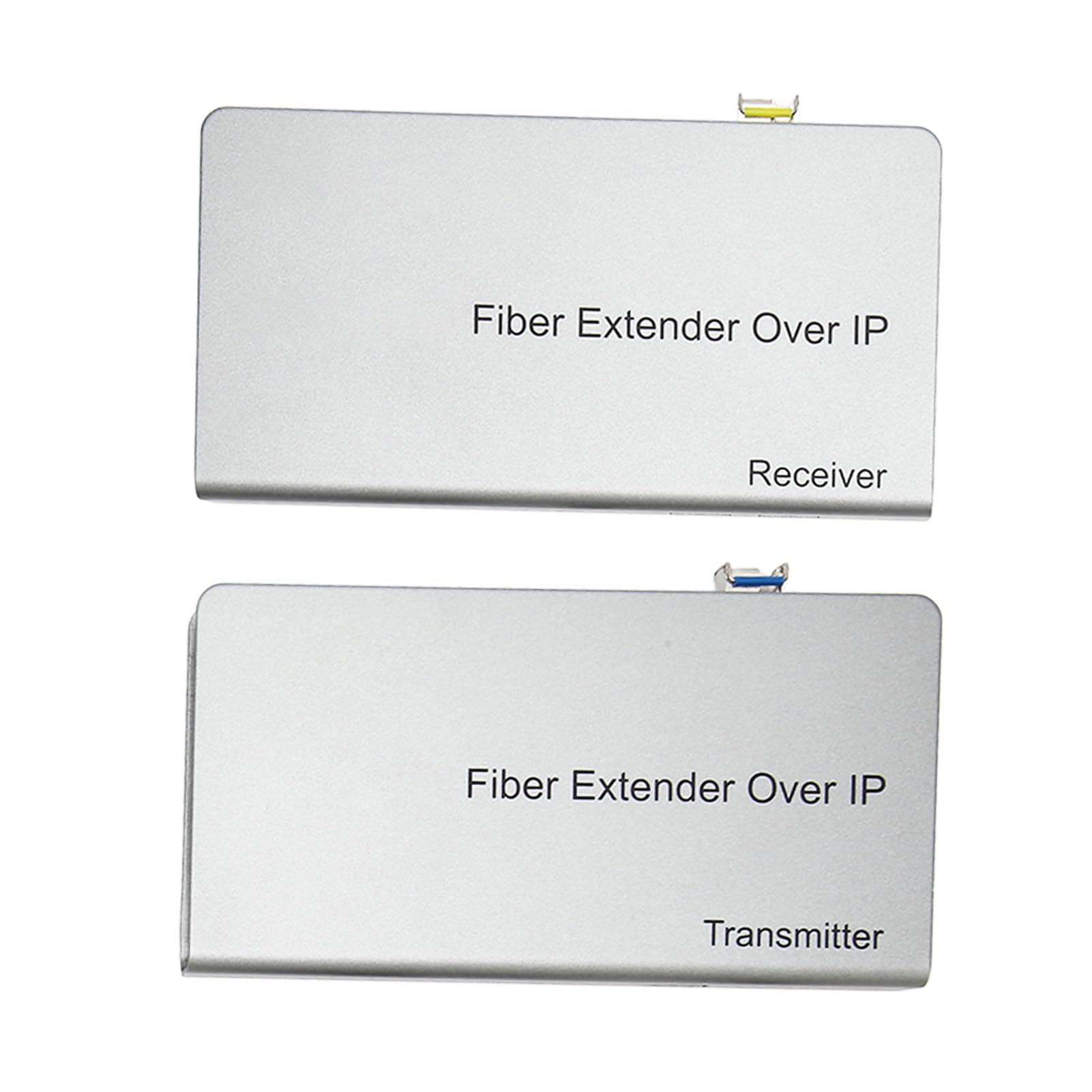 Extensor HDMI, Extensor HDMI sobre Cable de Fibra óptica 12.4 Millas 20 Km, Adaptador de Extensión HDMI 1080P para Jugadores Consolas de Juegos PC a Monitores Pantallas TV (Enchufe de la UE)