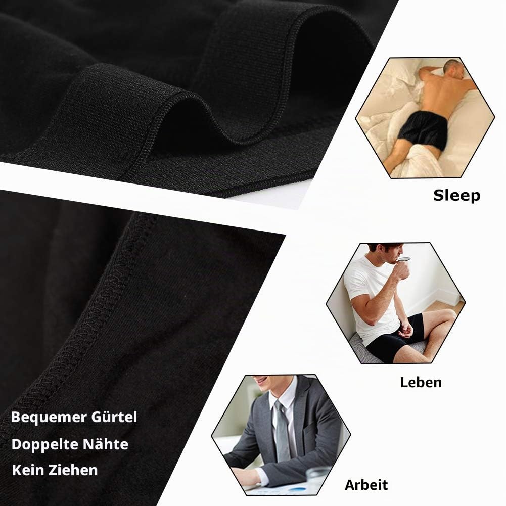 Baumwolle Boxershorts Herren Klassische Ausgabe Unterwäsche Pack | Boxershorts Herren Schrittlänge 3,5 Zoll,Mit Eingriff,Elastischer Bund,sorgen für eine gute Atmungsaktivität