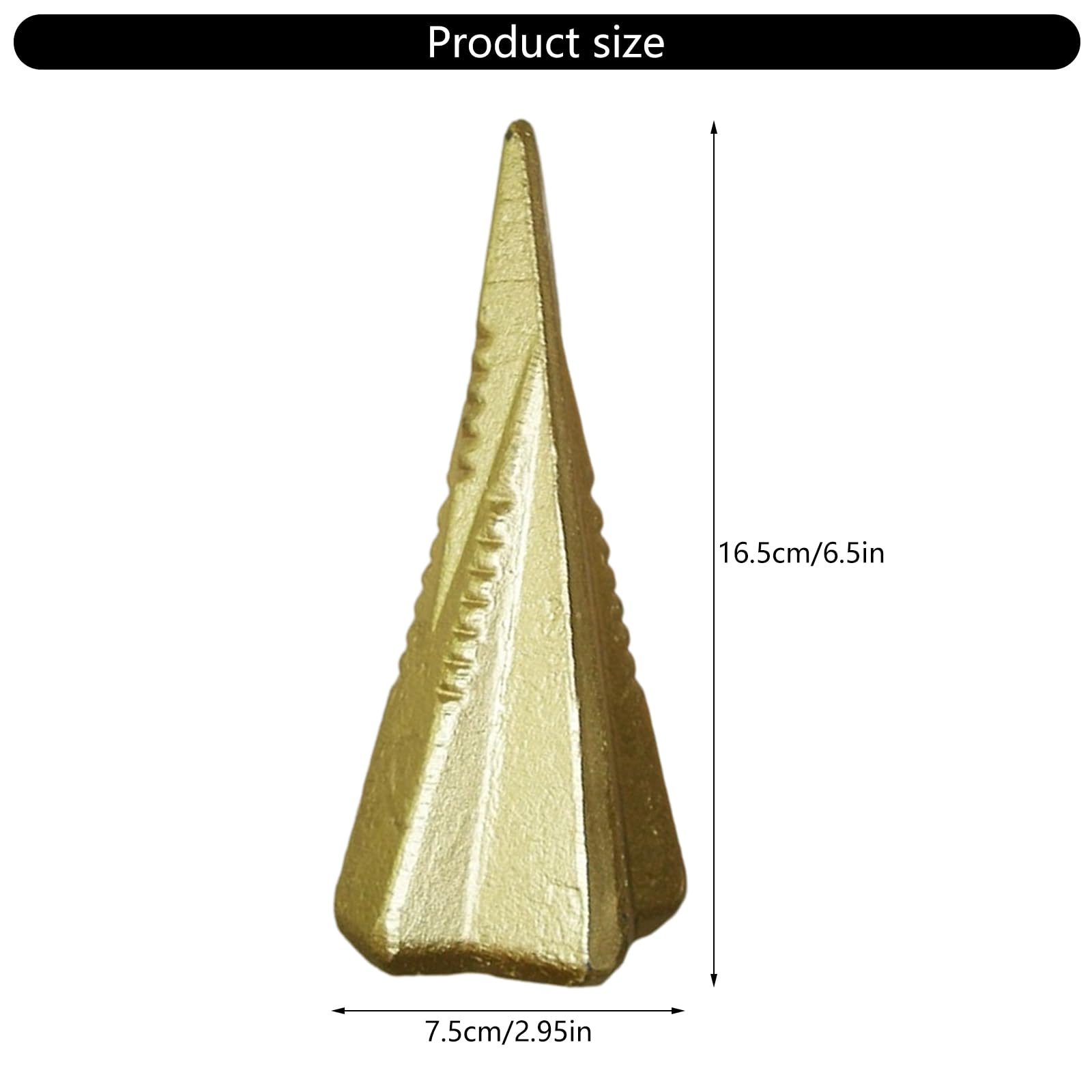 Cales de séparation 4 directions en acier pour bois de chauffage, 1,8 kg