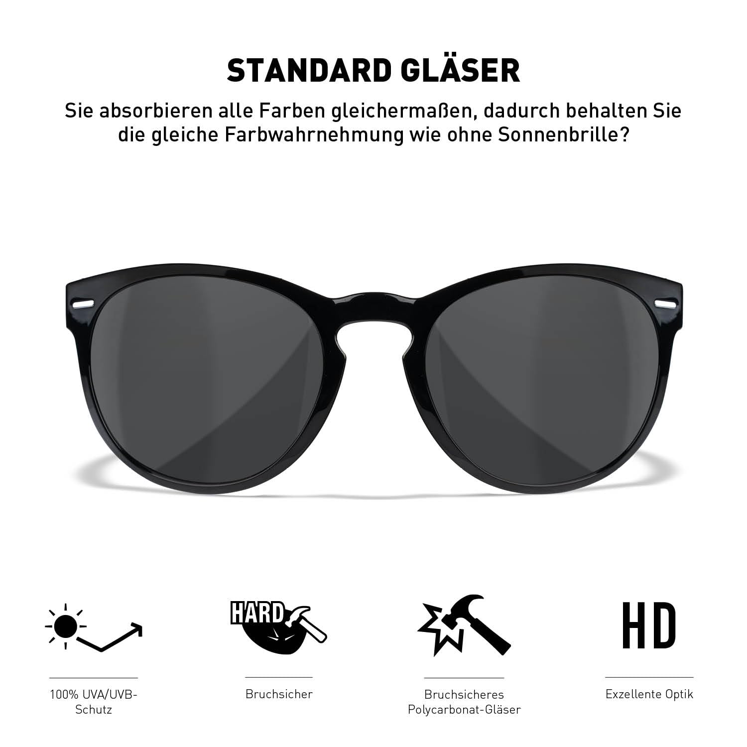 Wiley X Unisex Covert Sonnenbrille (1er Pack)