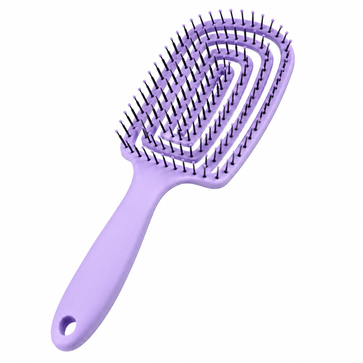 Premium Hair Brush for Women & Men | Detangling Scalp Massage Hairbrush for Wet & Dry Hair | Anti-Static Smooth Styling Brush | Suitable for All Hair Types (Purple)-picture-28