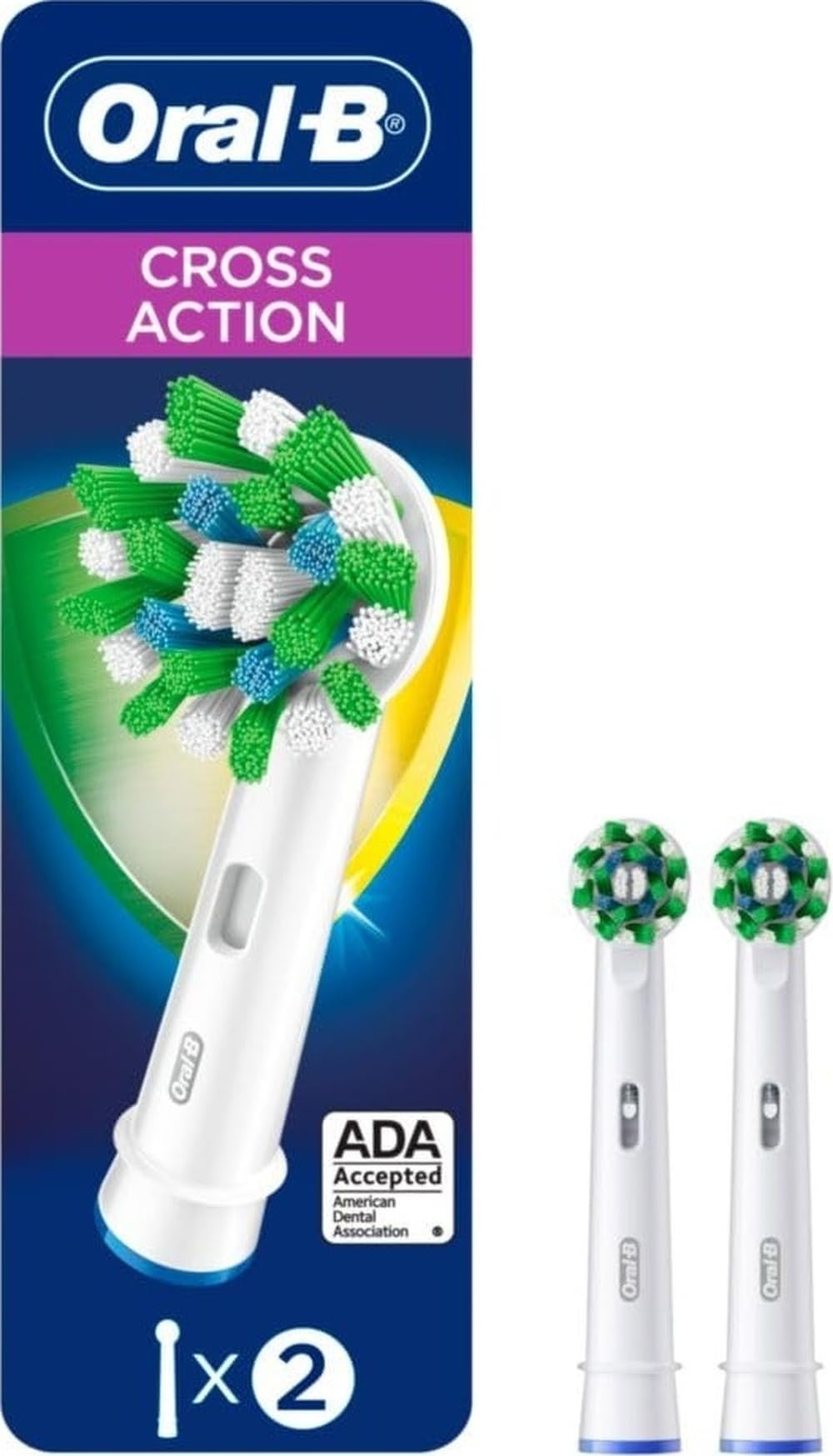 Oral-B CrossAction Cabezales de Recambio - Pack de 2 Unidades