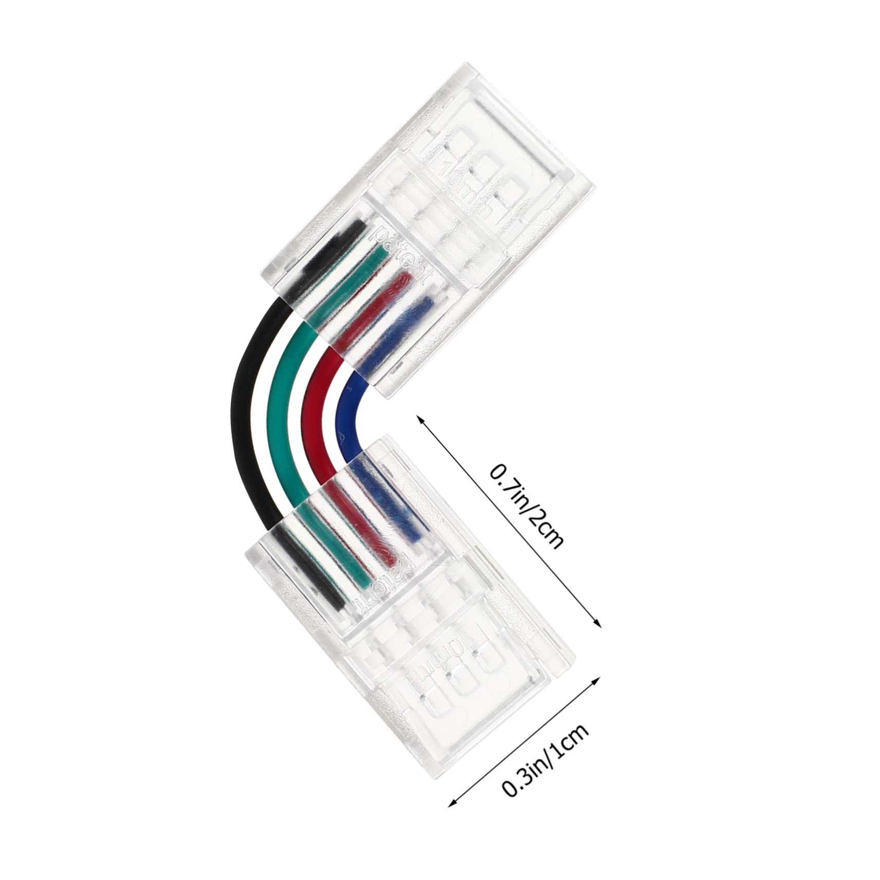 MAGICLULU 5 Set Connettore Barra Luminosa Strisce Luminose A Led Guidato Connettori Striscia Led Connettore Striscia Led Connettori Per Strisce Led Connettore Rgb Addominali 10 Pezzi*5