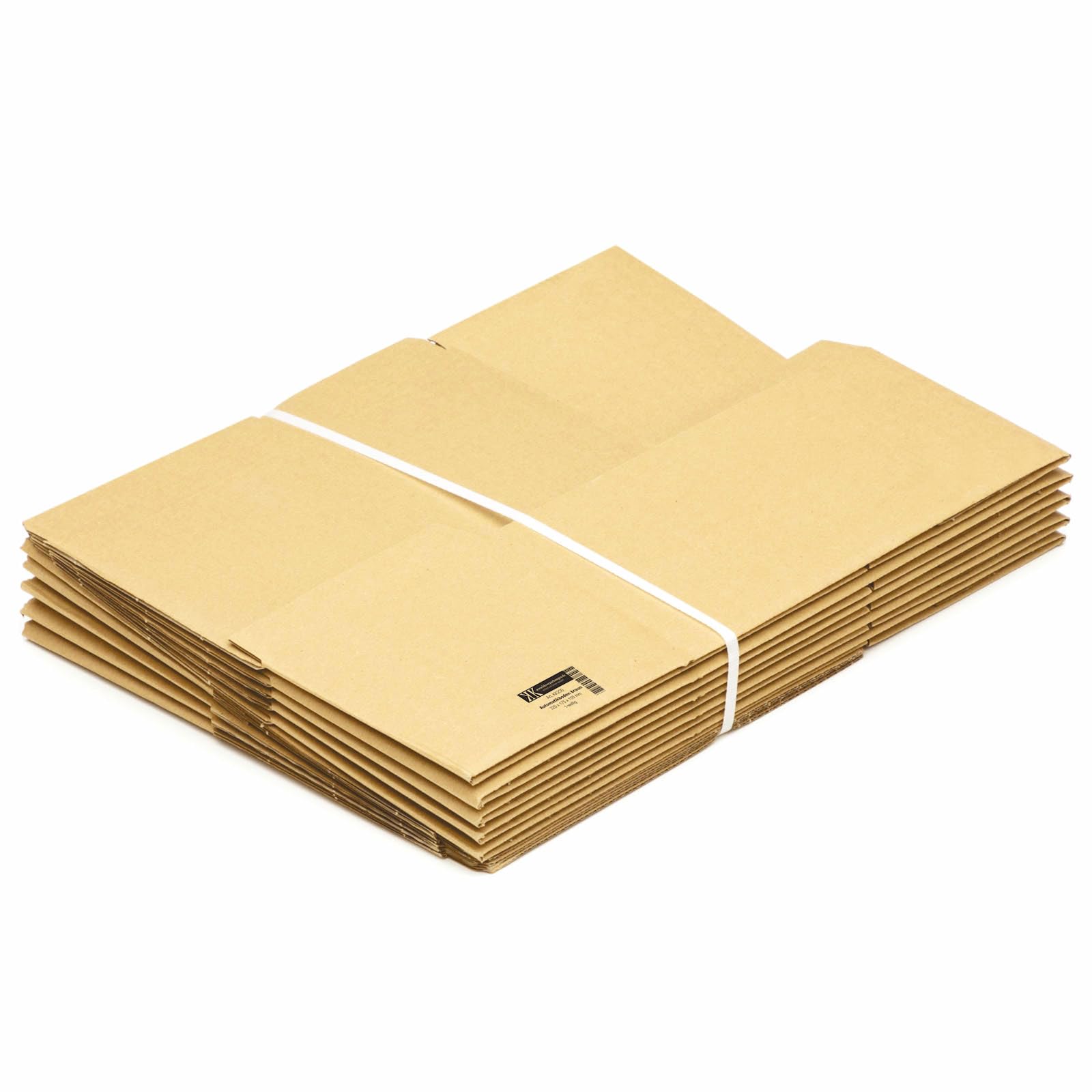 KK Verpackungen Automatikbodenkartons | 1200 Stück, 320 x 175 x 155 mm | Versandkarton mit Steckverschluss & vorgeklebtem Boden | 1-wellig, FEFCO 0713 | Faltschachtel für Warenversand