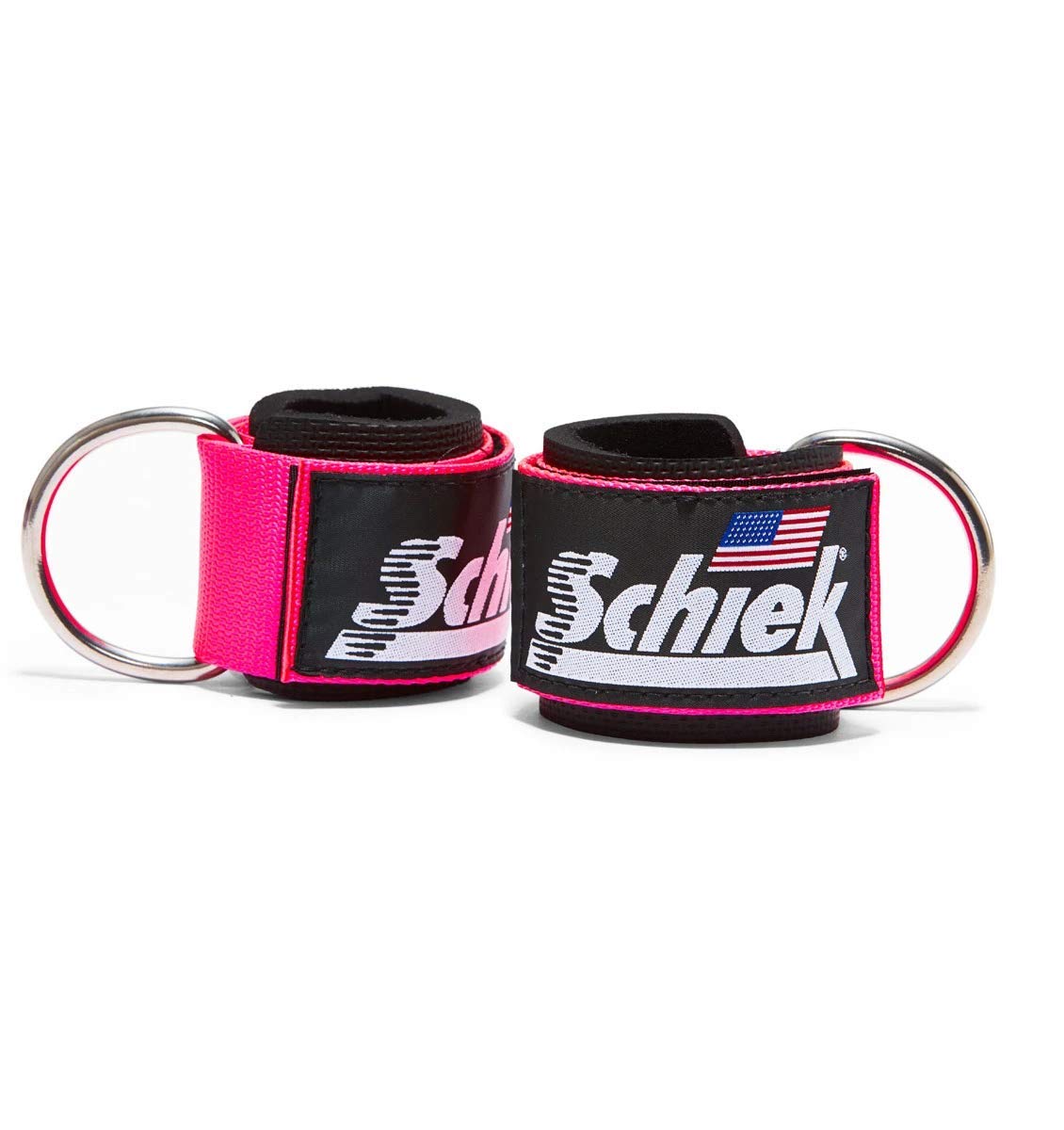 Schiek Sports Model 1700 Padded Neoprene Ankle Straps - Ankle Cable Attachments for Gym - Comfort fit Ankle Straps