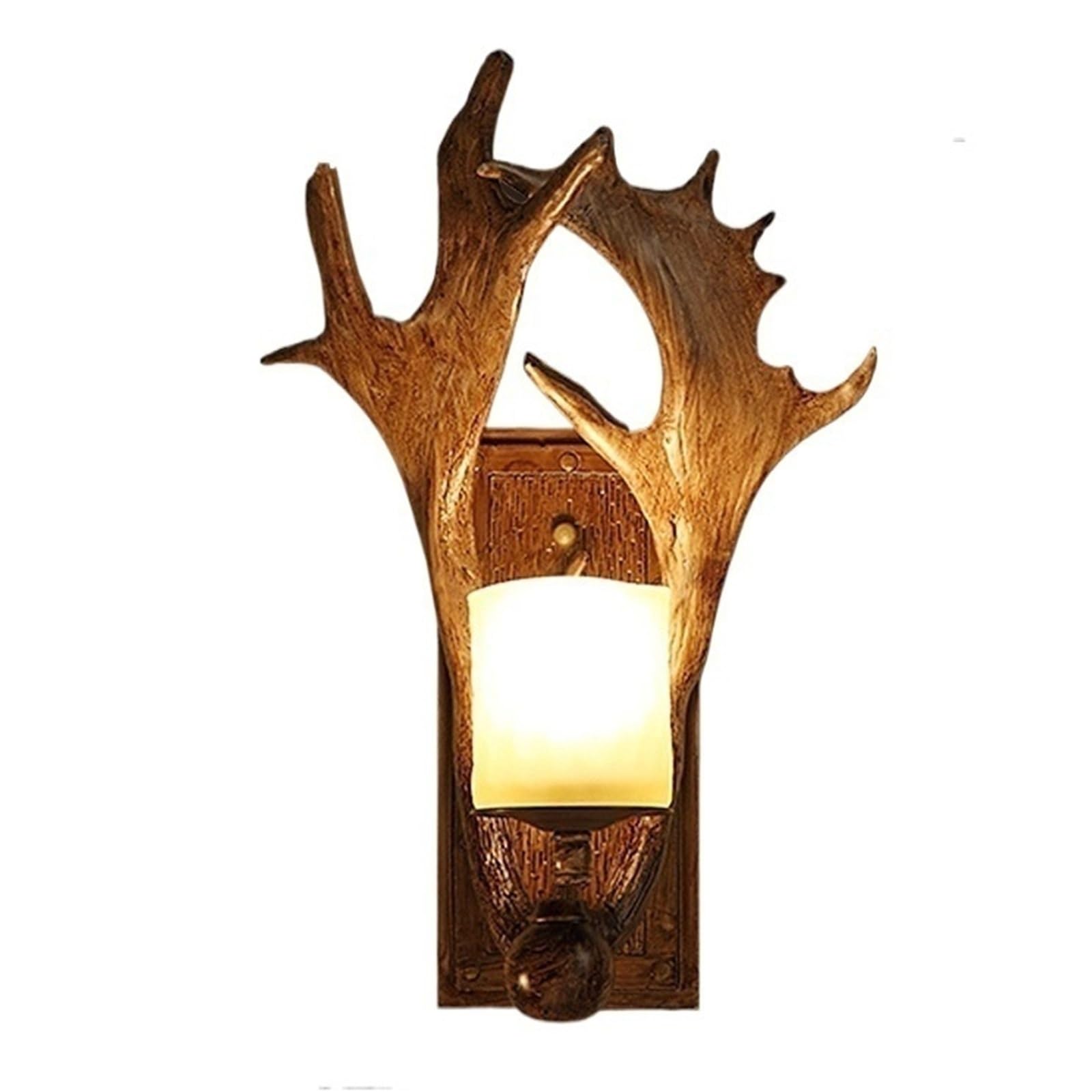 XHDWT Encircling Antler Wall Lamp, American Rural Retro