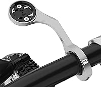 Vista 12 de Soporte frontal para computadora de ciclismo, soporte para computadora GPS para bicicleta, soporte integrado para manubrio de bicicleta para Garmin