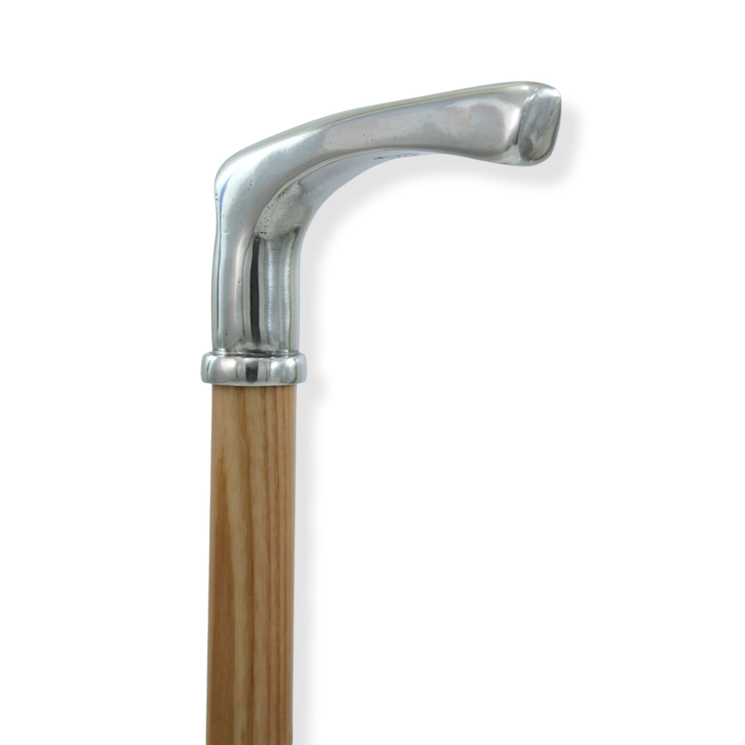 bastón de Madera y de Metal de estaño sólido. Elegir la Longitud y Colore.Fatto en Italiano técnica de la fundición CAVAGNINI