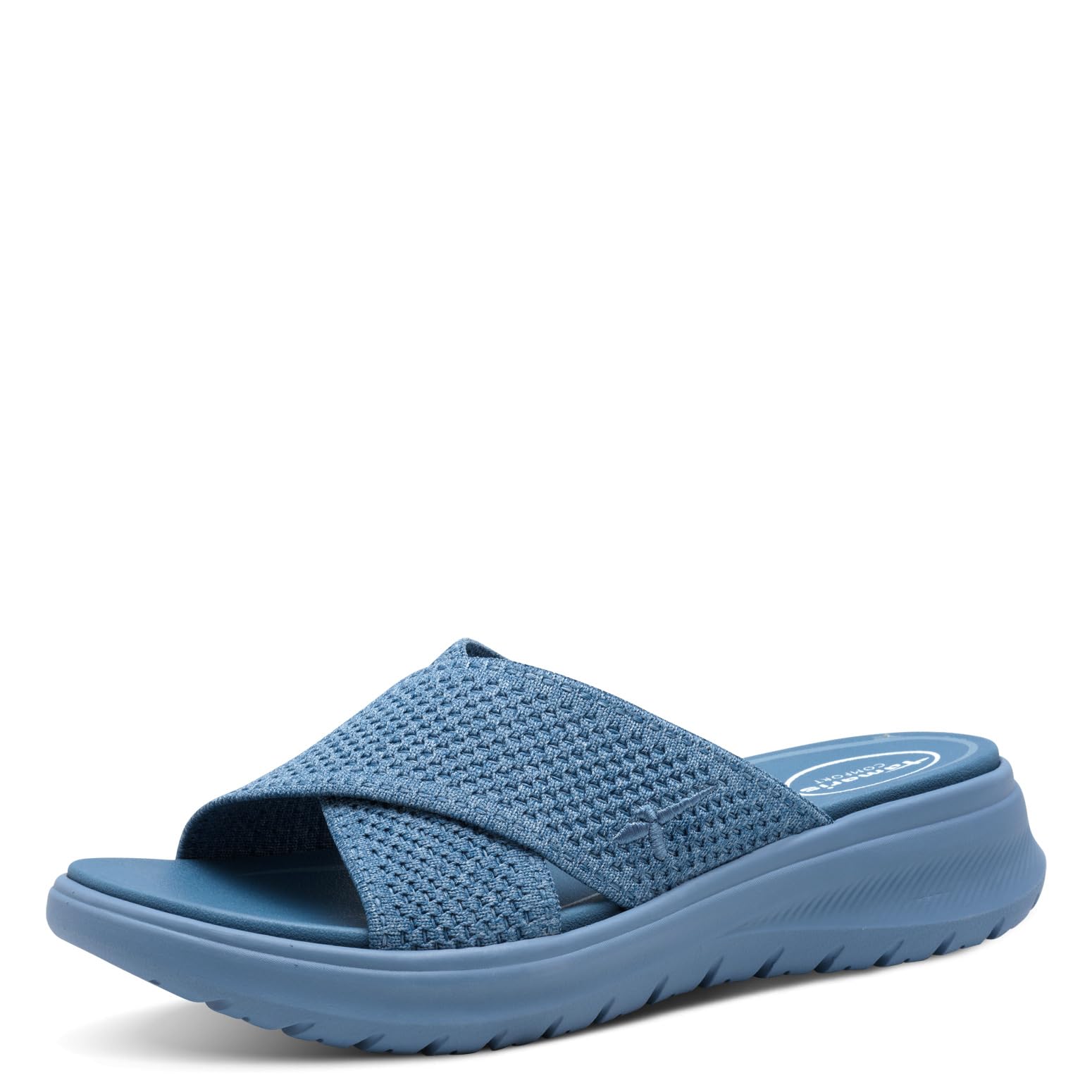 Tamaris Comfort Women’s Mules with Chunky Sole Vegan, Denim, 7,5 UK