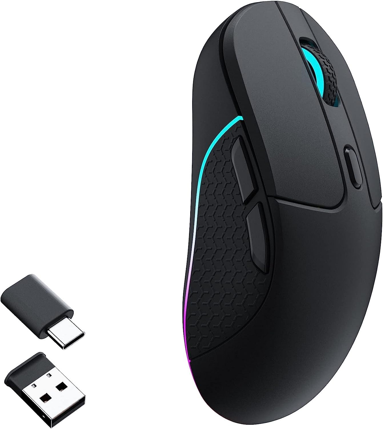 RK M3 ワイヤレスゲーミングマウス 充電式　5個カスタマイズボタン ブラック RK M3 ワイヤレスゲーミングマウス 充電式 5個カスタマイズ