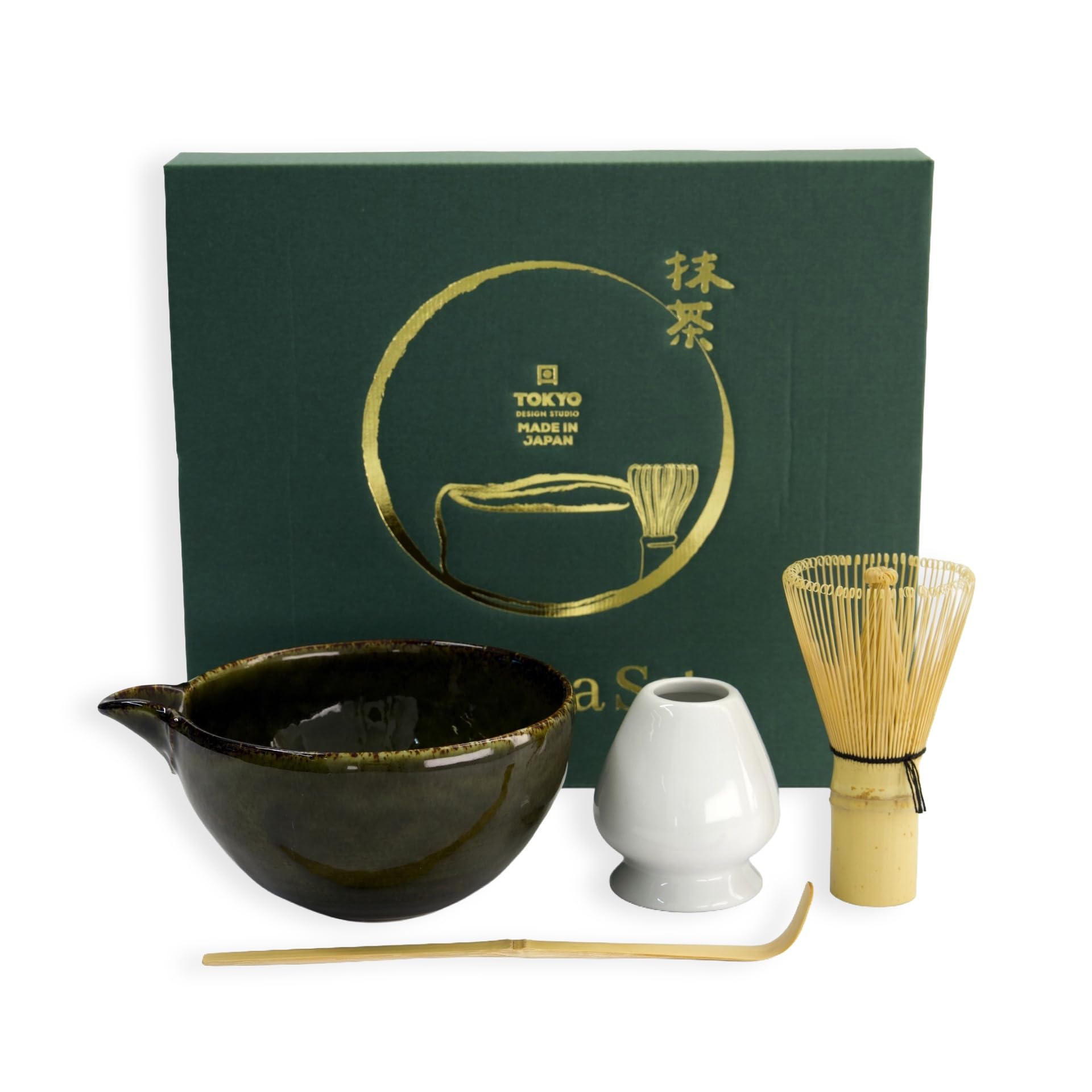 TOKYO design studio Matcha Set Amano Oribe Green 4-tlg. – Aus Japan