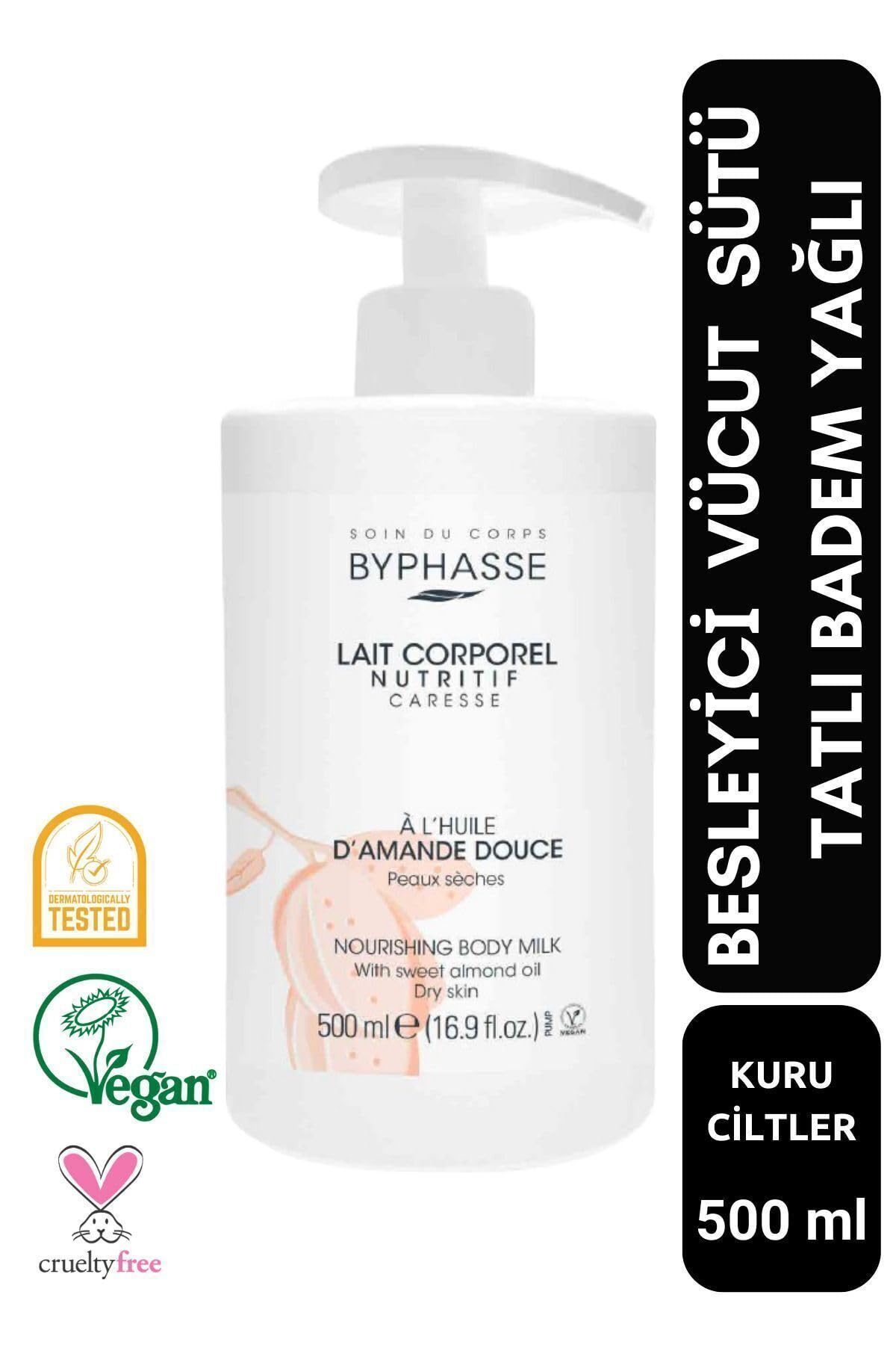 Byphasse LECHE CORPORAL nutritiva con aceite de almendra 500 ml