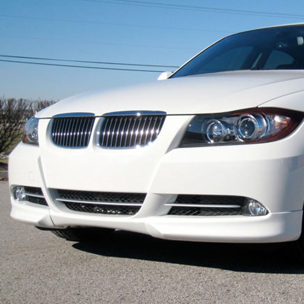 Front Splitter Lip For 2005-2008 BMW 3 Series E90 Sedan - Unpainted PP Material, OE Style