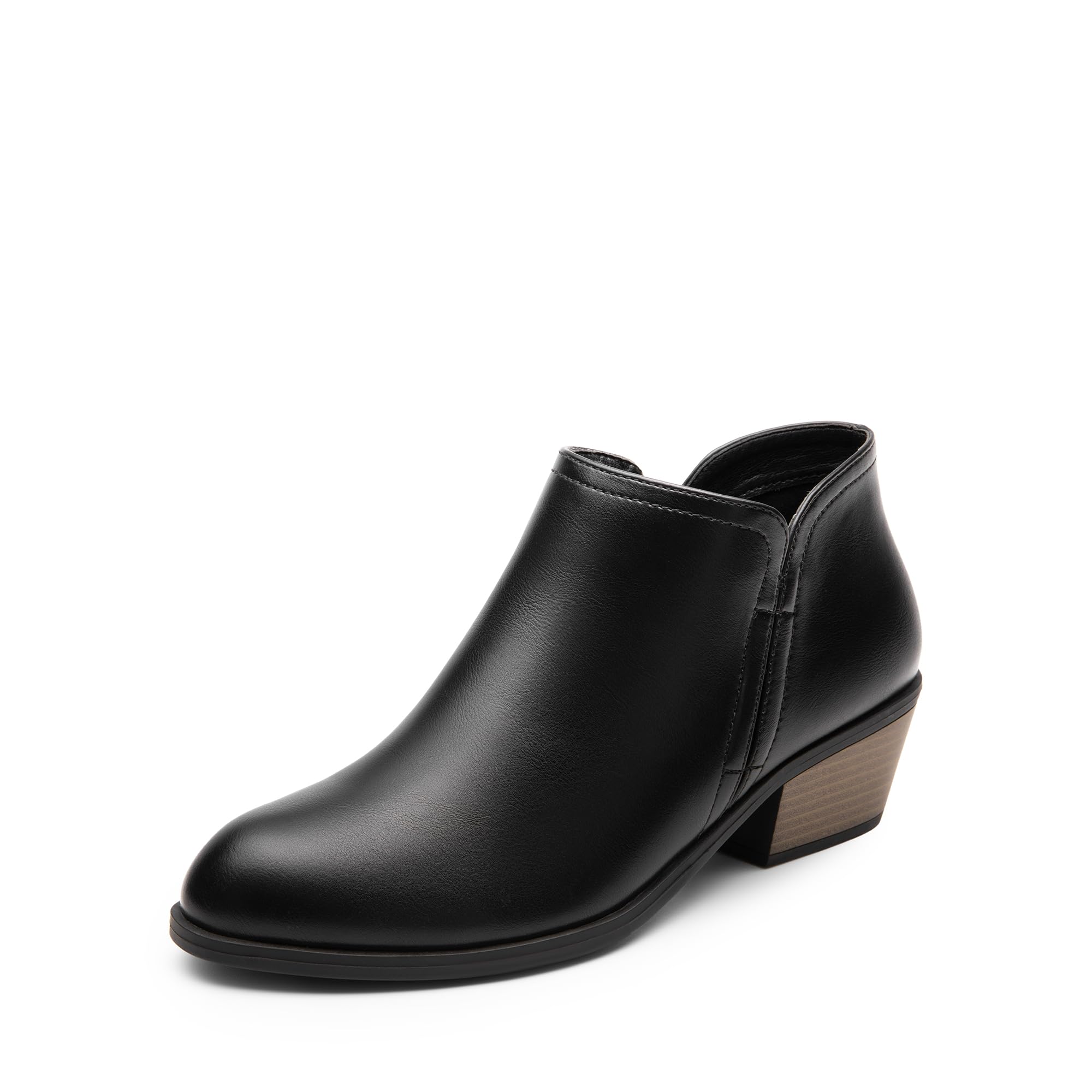 DREAM PAIRS Womens Ankle Boots Low Chunky Heel Comfortable Short Fall Booties Shoes