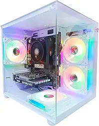 PC Gamer Branco Ryzen 5 5500, 16GB DDR4, SSD NVMe 1TB, GeForce RTX 3050 6GB, Windows 11 Pro