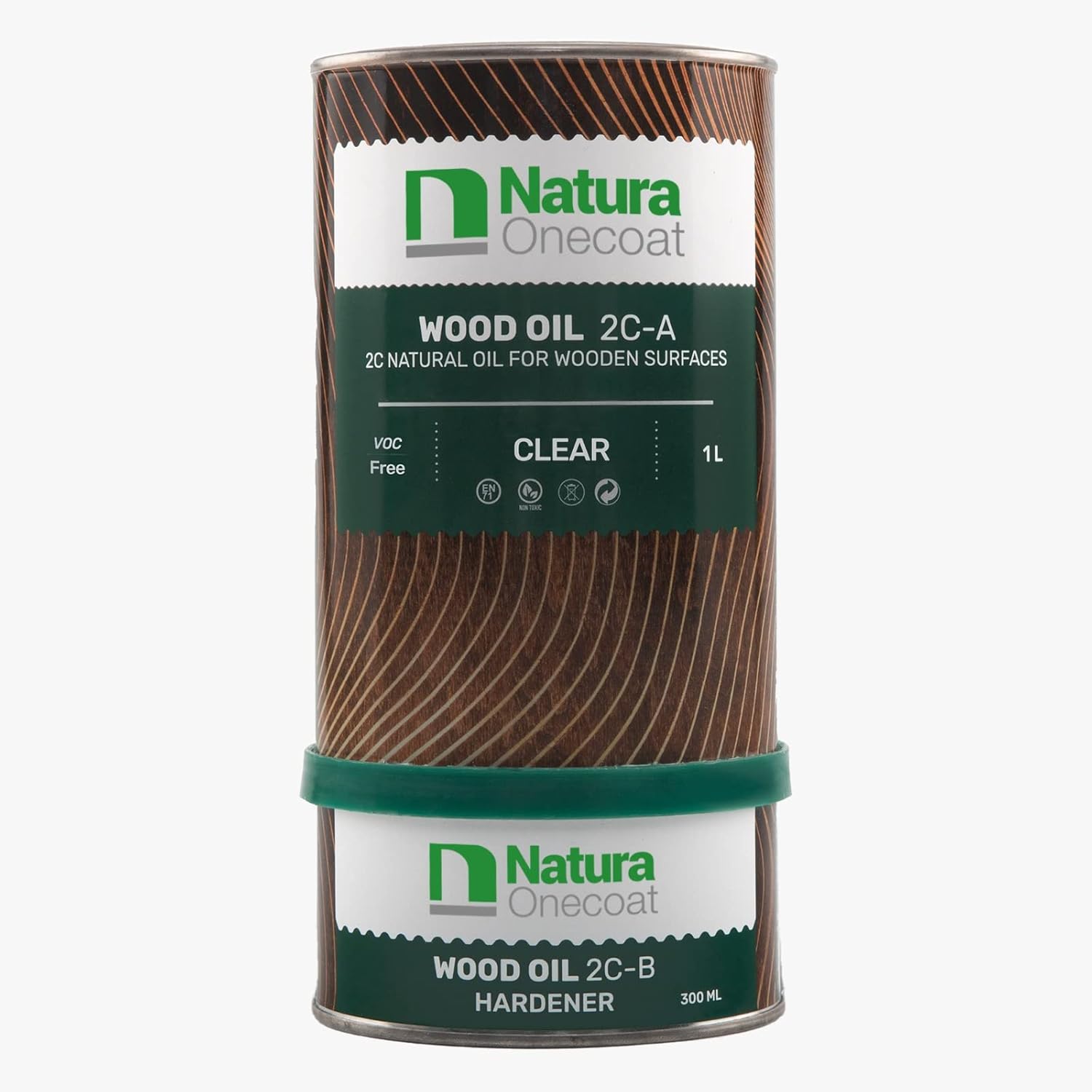Natura Onecoat, 2 Component Wood Oil, 1.3 L (43.95 fl. oz.), Easy to