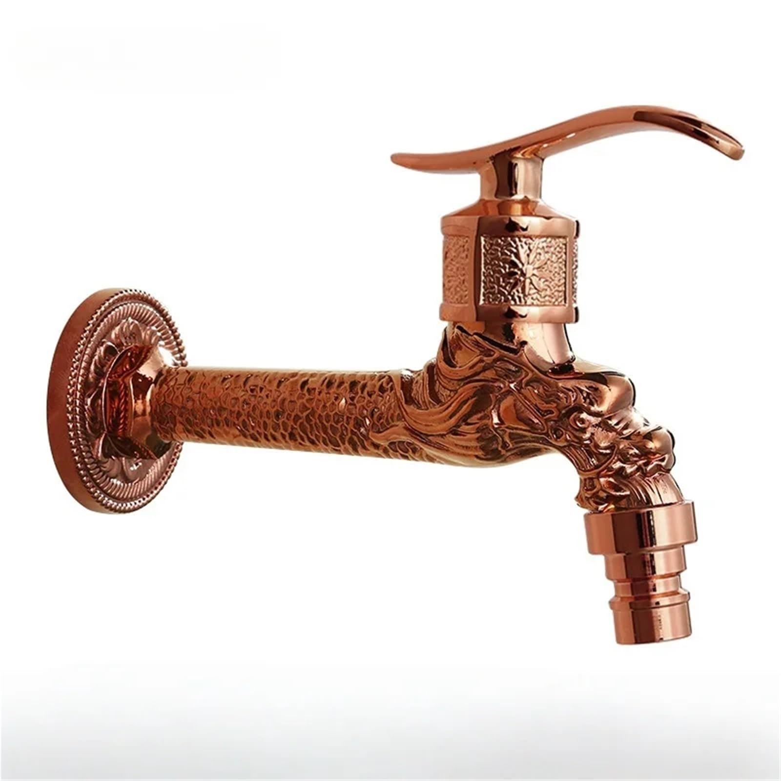 Wwpmnqd One Color Taps Bibcocks Faucet Washing Machince Garden Tap Brass Dragon Mop Outdoor Cold For Garden(Tall Color1 F)