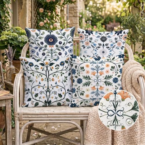 Housse de coussin 65x65cm lot de 4 double face imperméable et lavable