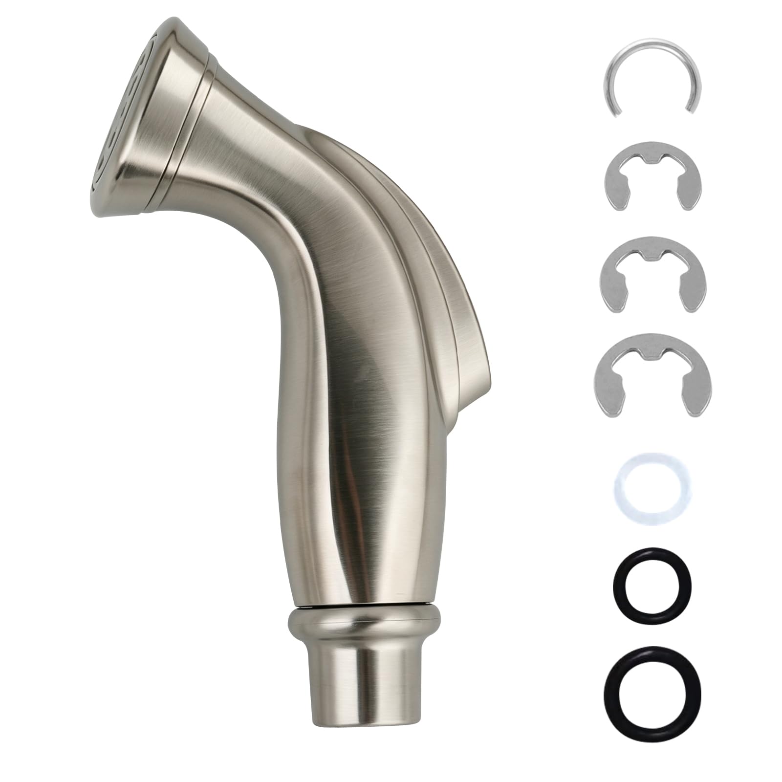 Universal Kitchen Sink Side Faucet Sprayer Replacement, Brushed Nickel