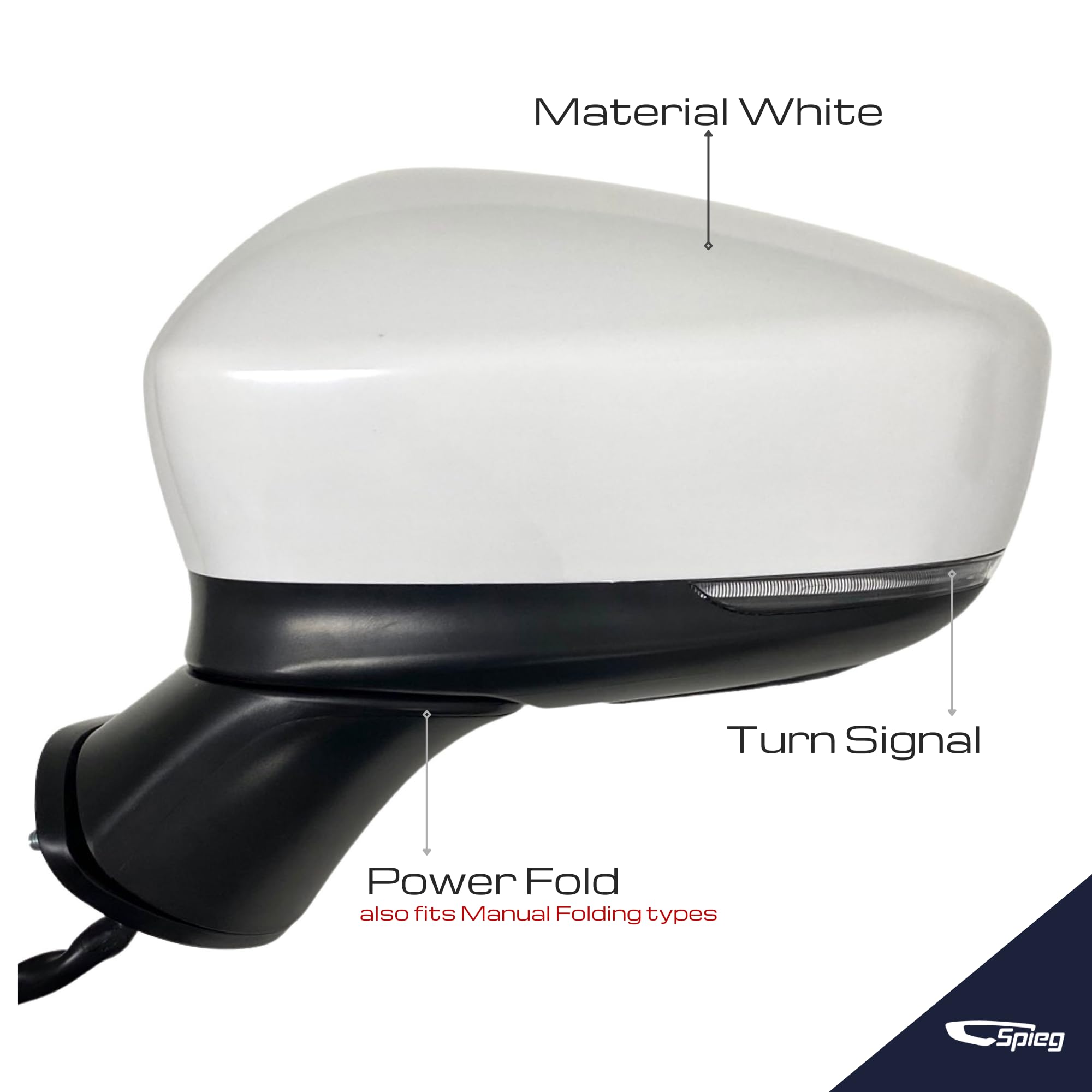 Amazon.com: Spieg Driver Side Mirror for 2017-2021 Mazda 6 Power
