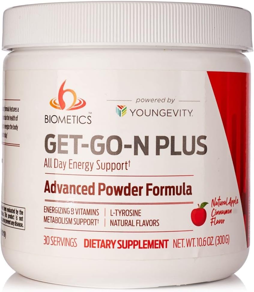 BiometicsGet Go N Plus All Day Energy Natural Energy Boost 300g can = 2 Pack