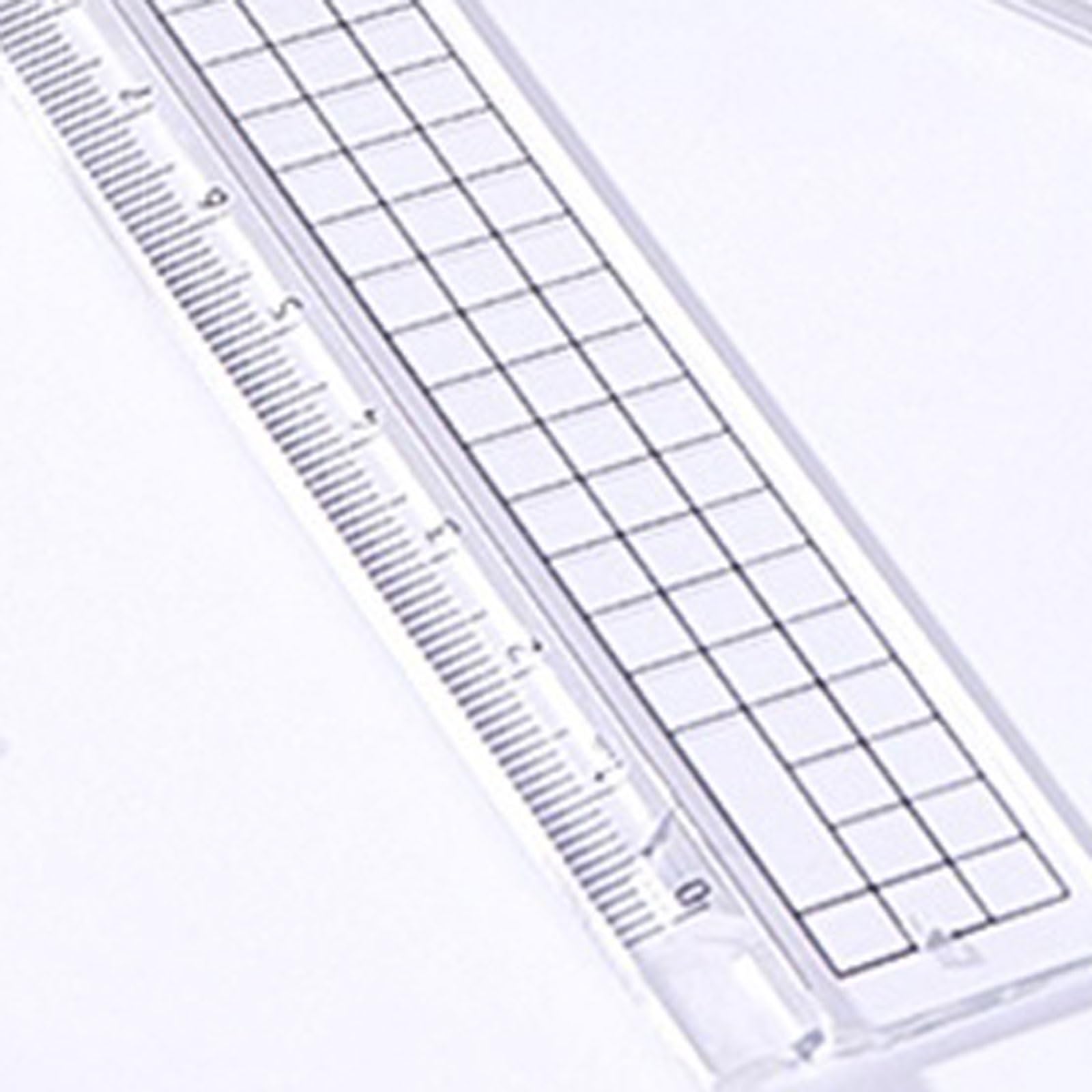 Righello Trasparente Righello infrangibile, Scuola Misurazione Disegno Geometria Goniometro Forniture