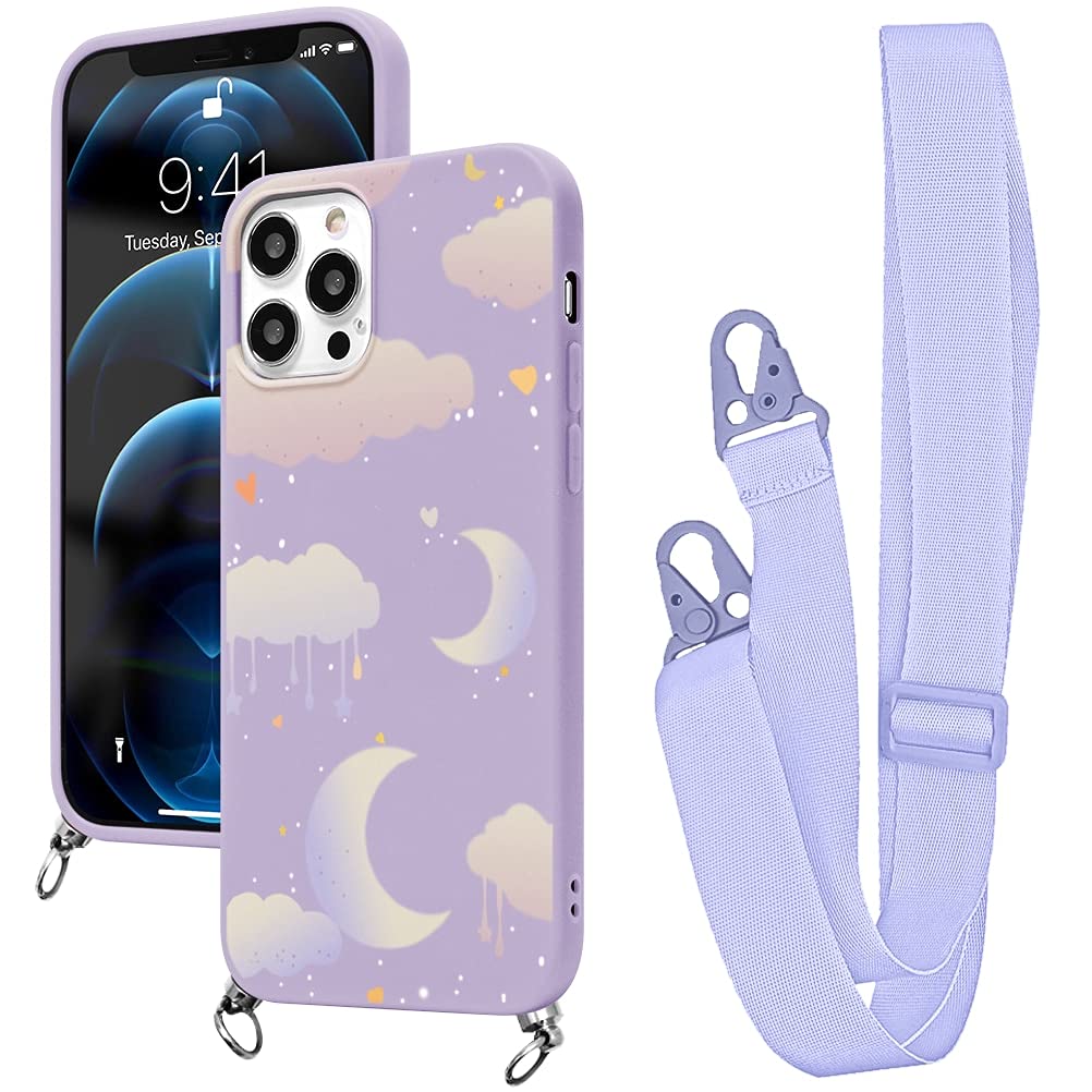 Yoedge - Carcasa Para IPhone 6/6s De 4,7", Diseño De Navidad, Con Cordón Ultrafino, Flexible, Antigolpes, Antigolpes, Con Cordón Ajustable, 2 Ciervos